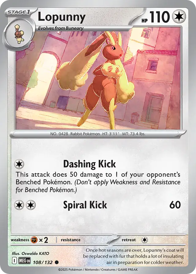 MEG - Mega Evolution - 108/132 - Lopunny