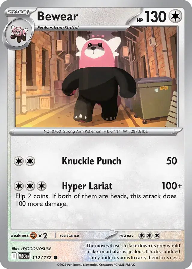 MEG - Mega Evolution - 112/132 - Bewear