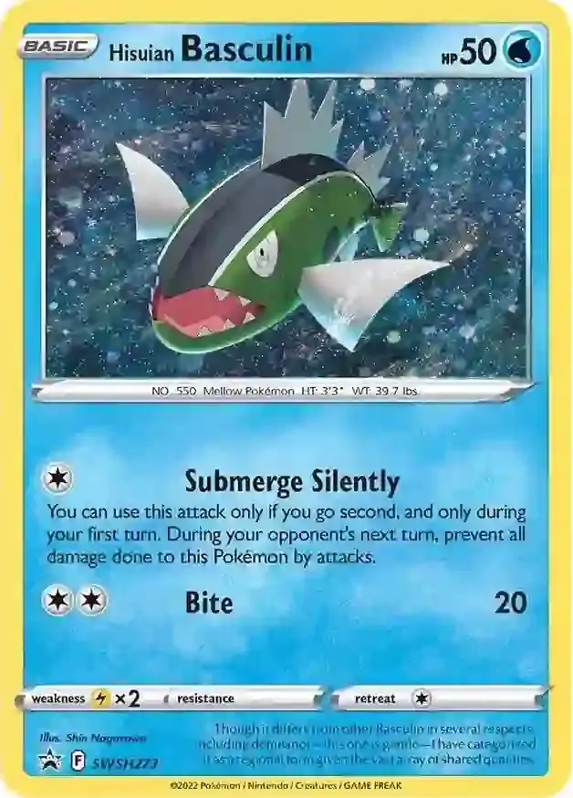 Sword & Shield Promos - SWSH273 - Hisuian Basculin (Cosmos Holo)