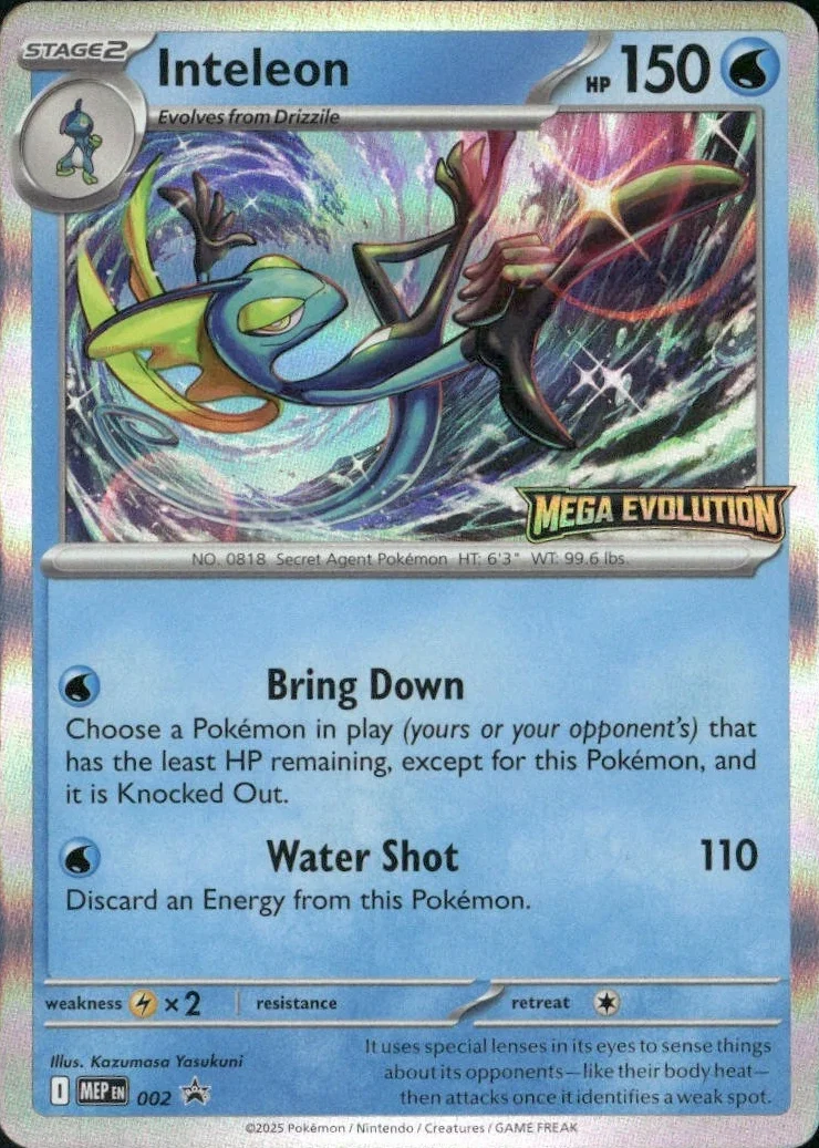 MEP Mega Evolution Promos - MEP002 - Inteleon (Stamped Holo)