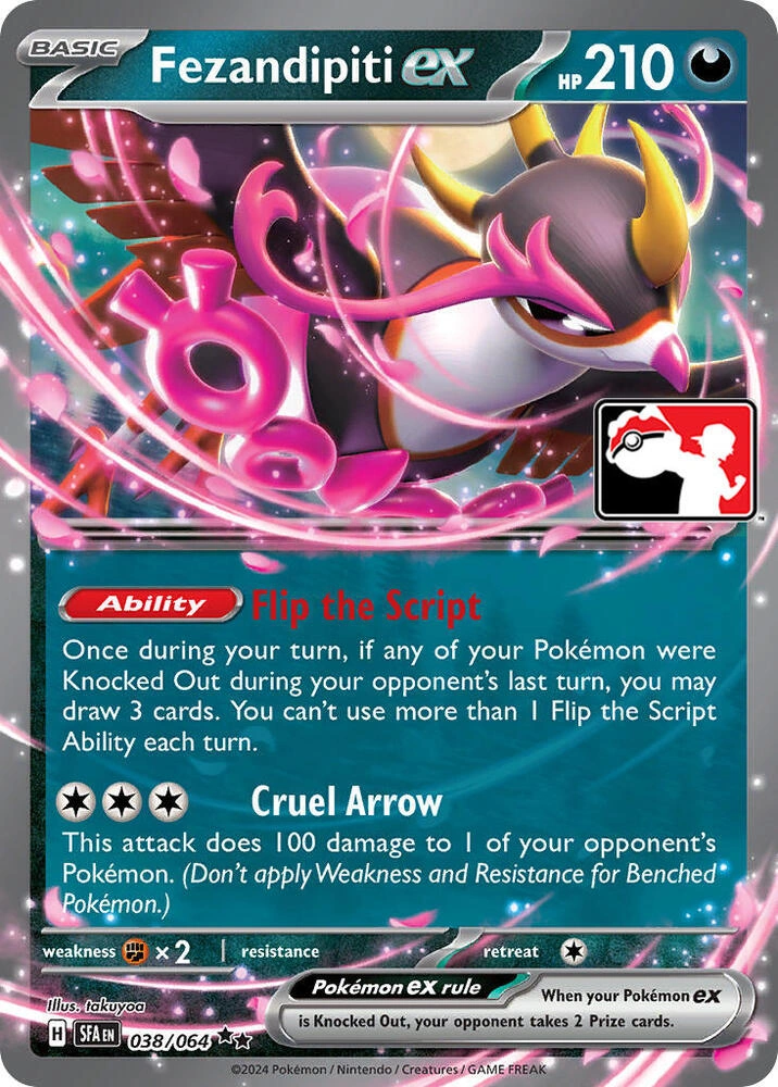 Shrouded Fable - 038/064 - Fezandipiti ex (Prize Pack)