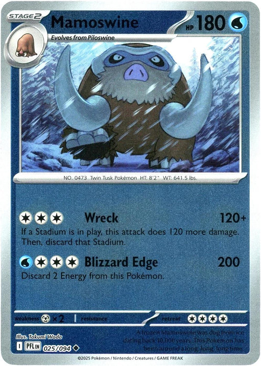 PFL Phantasmal Flames - 025/094 - Mamoswine (Reverse Holo)