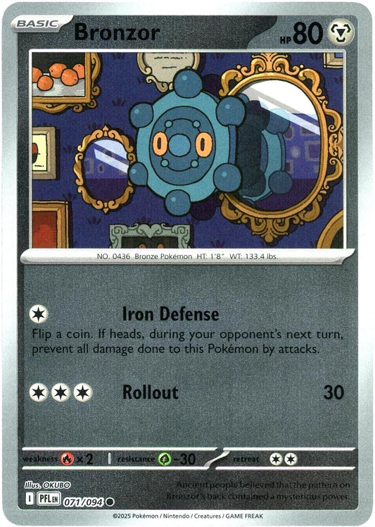 PFL Phantasmal Flames - 071/094 - Bronzor (Reverse Holo)