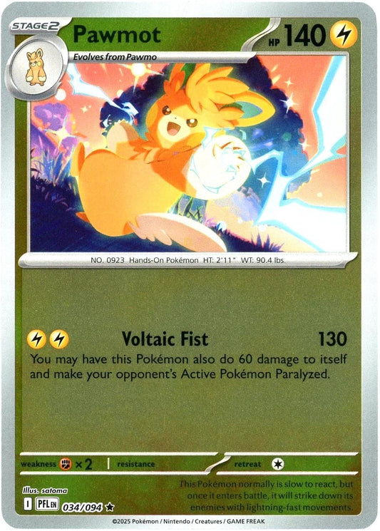 PFL Phantasmal Flames - 034/094 - Pawmot (Reverse Holo)