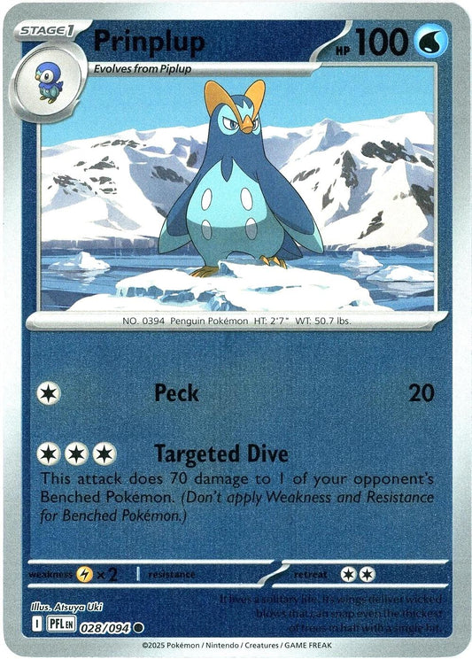 PFL Phantasmal Flames - 028/094 - Prinplup (Reverse Holo)