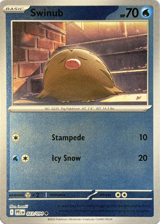 PFL Phantasmal Flames - 023/094 - Swinub (Reverse Holo)