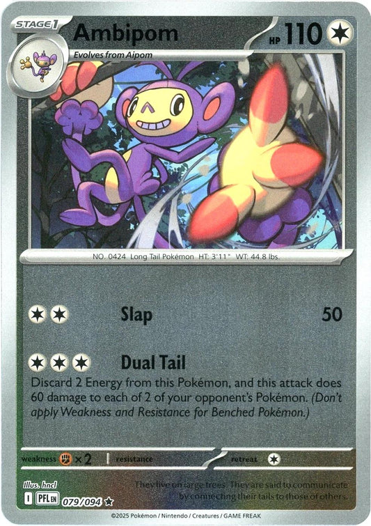 PFL Phantasmal Flames - 079/094 - Ambipom (Reverse Holo)