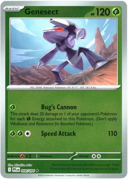 PFL Phantasmal Flames - 008/094 - Genesect (Reverse Holo)