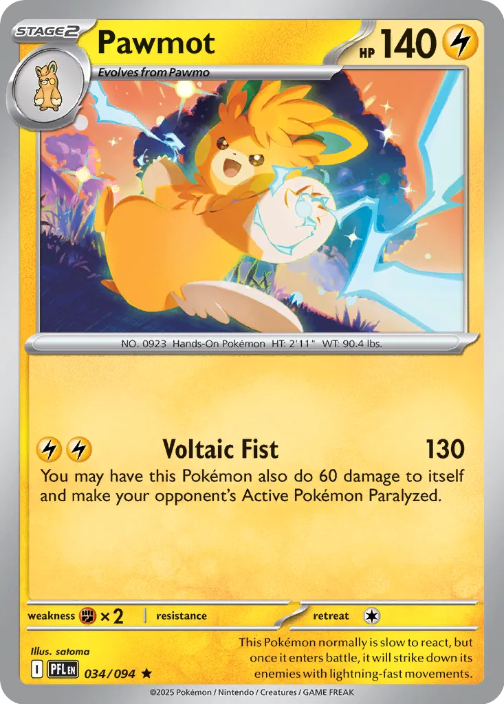 PFL Phantasmal Flames - 034/094 - Pawmot (Holo)