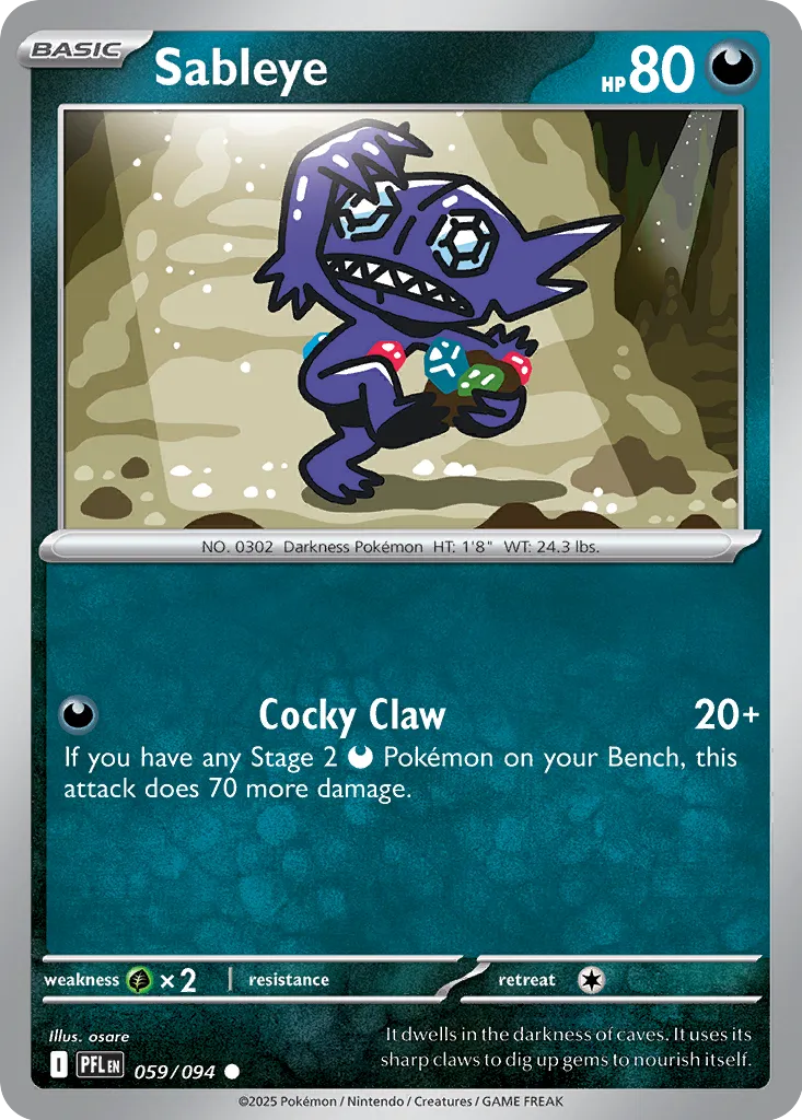 PFL Phantasmal Flames - 059/094 - Sableye