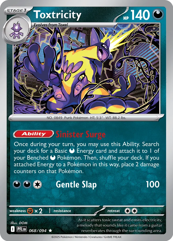 PFL Phantasmal Flames - 068/094 - Toxtricity (Holo)