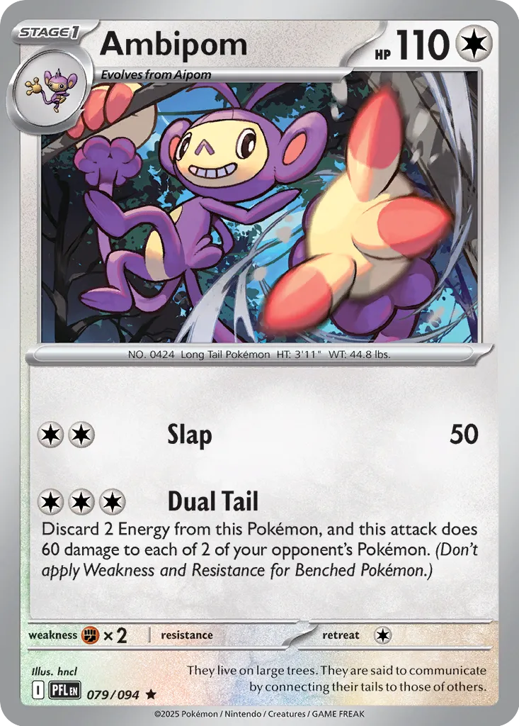 PFL Phantasmal Flames - 079/094 - Ambipom (Holo)