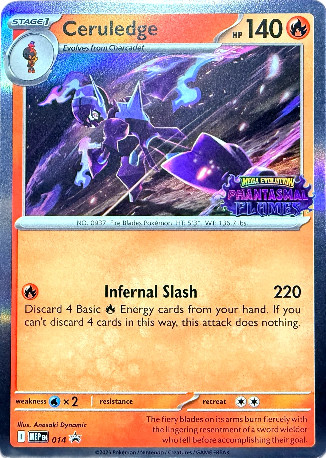 MEP Mega Evolution Promos - MEP014 - Ceruledge (Stamped Holo)