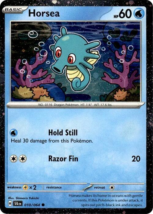 Shrouded Fable - 010/064 - Horsea (Cosmos Holo)