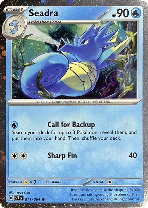 Shrouded Fable - 011/064 - Seadra (Cosmos Holo)