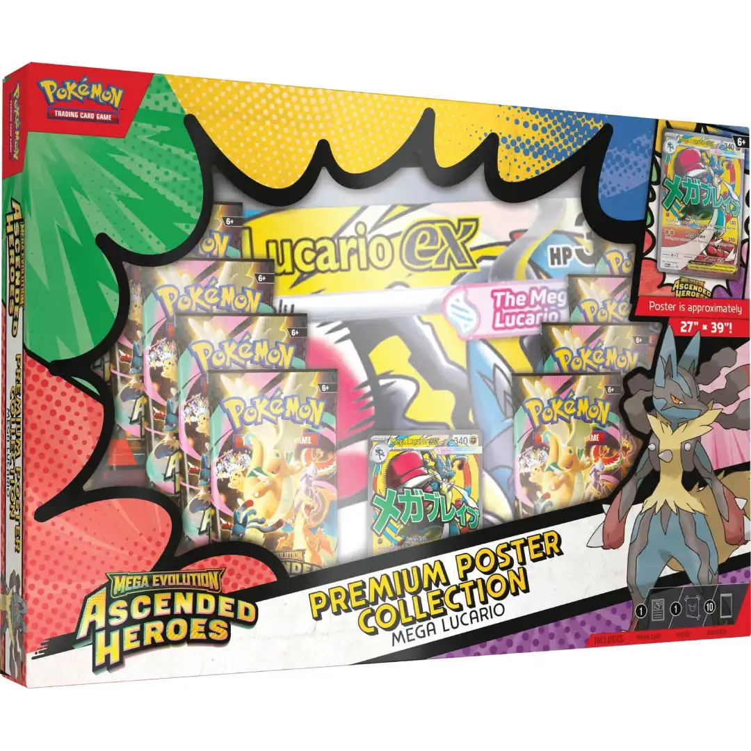 Pokemon TCG: Ascended Heroes – Premium Poster Collection – Mega Lucario