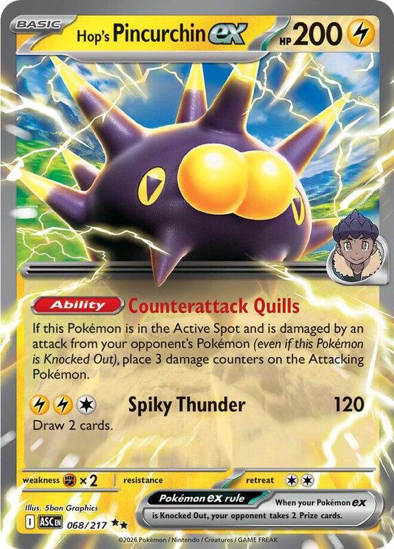 ASC Ascended Heroes - 068/217 - Hop's Pincurchin ex