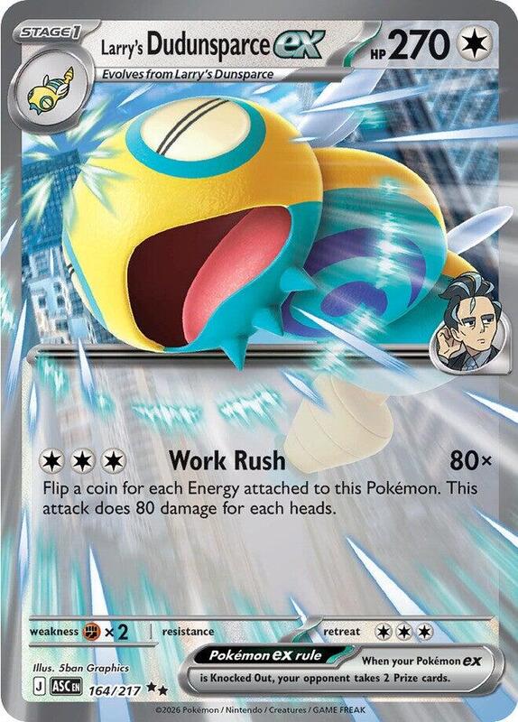 ASC Ascended Heroes - 164/217 - Larry's Dudunsparce ex