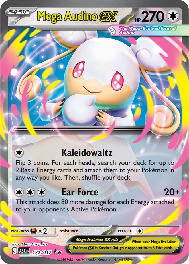 ASC Ascended Heroes - 172/217 - Mega Audino ex