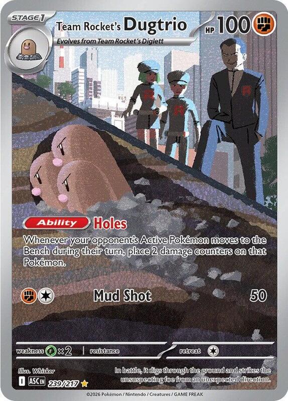 ASC Ascended Heroes - 239/217 - Team Rocket's Dugtrio