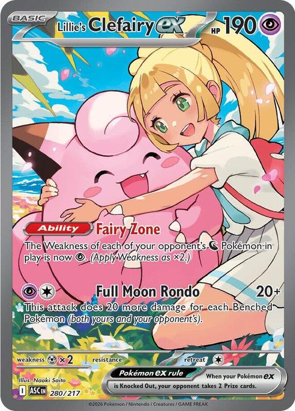 ASC Ascended Heroes - 280/217 - Lillie's Clefairy ex