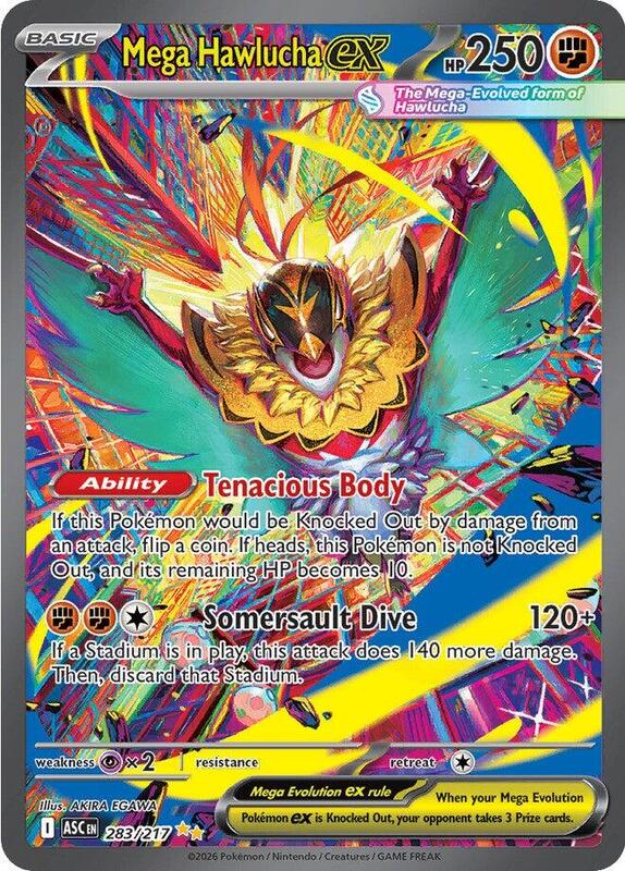ASC Ascended Heroes - 283/217 - Mega Hawlucha ex