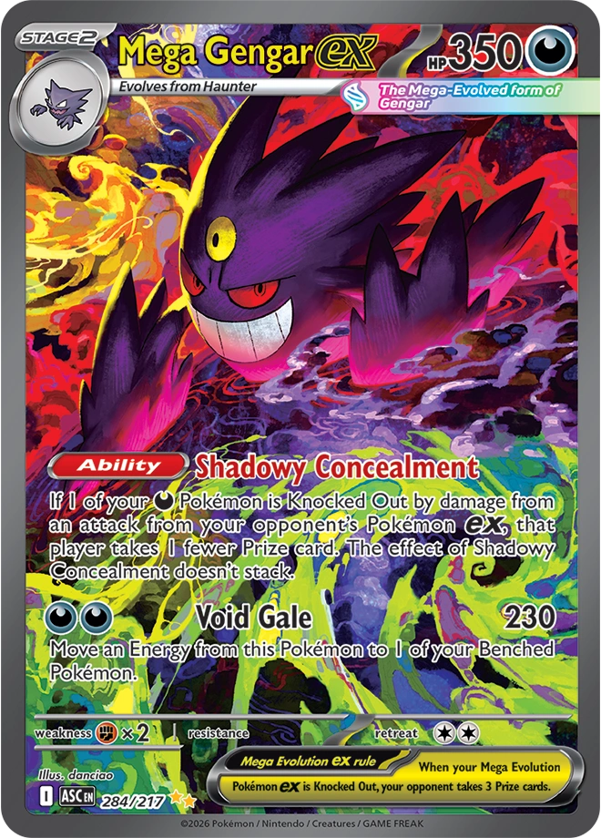 ASC Ascended Heroes - 284/217 - Mega Gengar ex