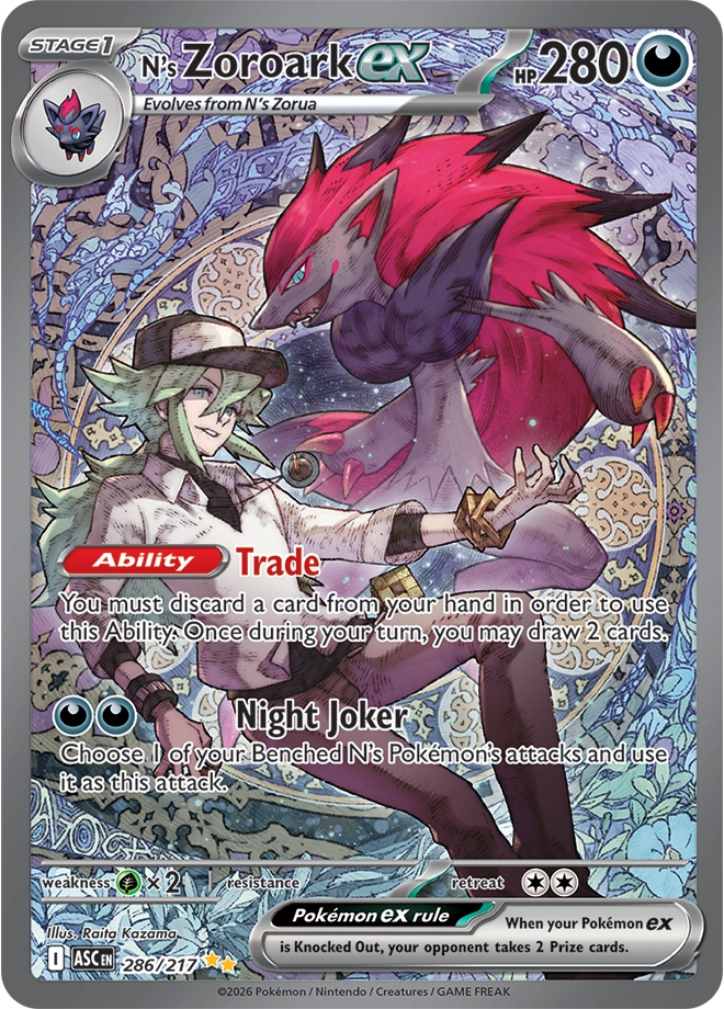 ASC Ascended Heroes - 286/217 - N's Zoroark ex