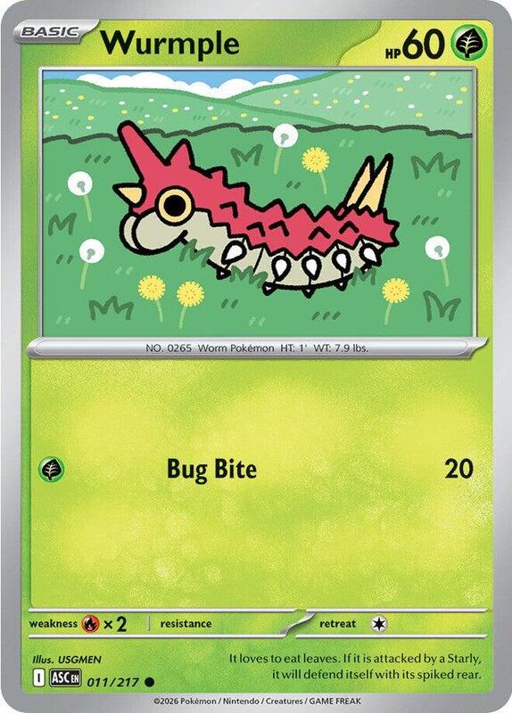 ASC Ascended Heroes - 011/217 - Wurmple