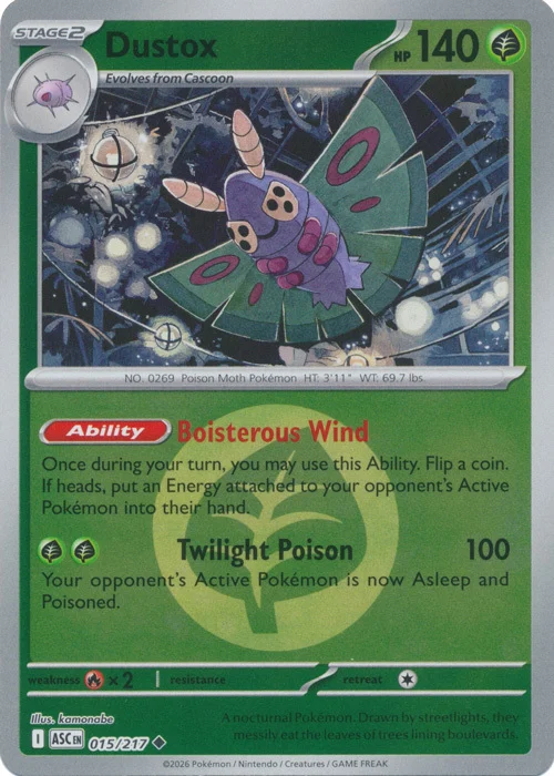 ASC Ascended Heroes - 015/217 - Dustox (Energy Reverse Holo)