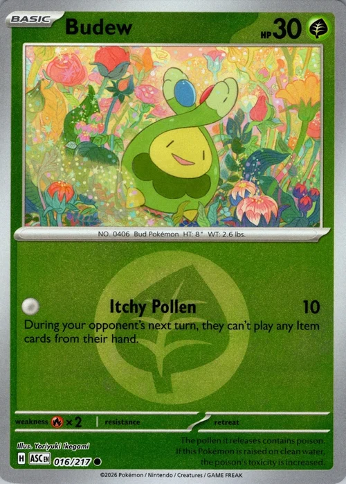 ASC Ascended Heroes - 016/217 - Budew (Energy Reverse Holo)