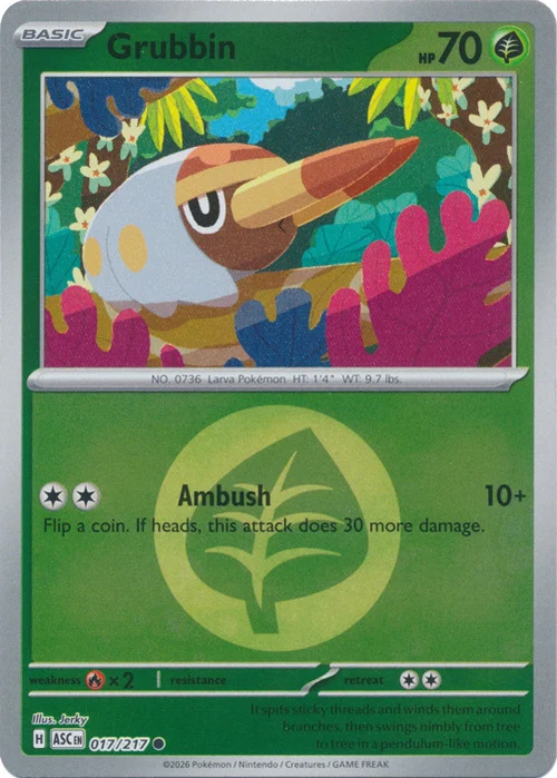 ASC Ascended Heroes - 017/217 - Grubbin (Energy Reverse Holo)