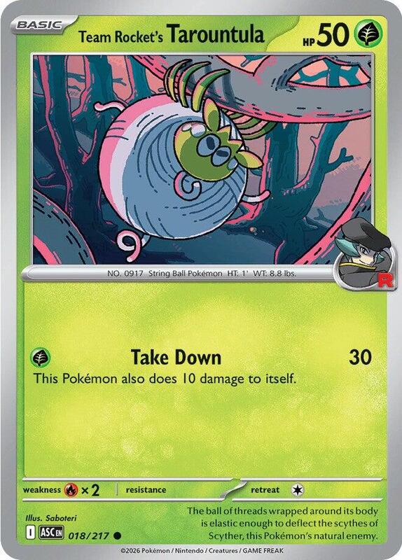 ASC Ascended Heroes - 018/217 - Team Rocket's Tarountula
