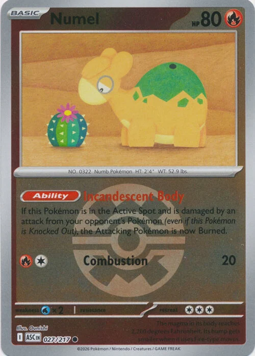 ASC Ascended Heroes - 027/217 - Numel (Quick Ball Reverse Holo)