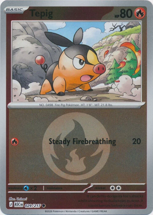 ASC Ascended Heroes - 029/217 - Tepig (Energy Reverse Holo)