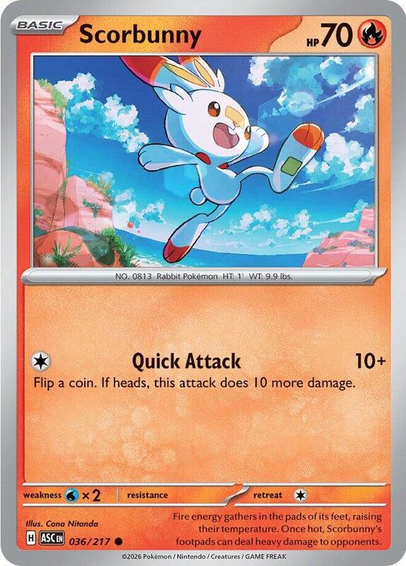 ASC Ascended Heroes - 036/217 - Scorbunny