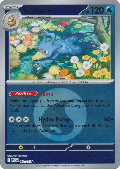 ASC Ascended Heroes - 040/217 - Golduck (Energy Reverse Holo)