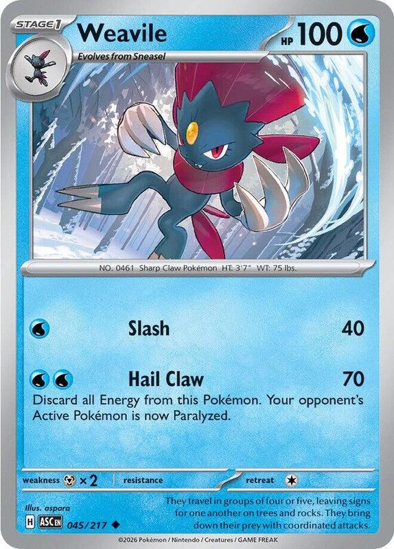 ASC Ascended Heroes - 045/217 - Weavile
