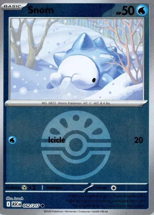 ASC Ascended Heroes - 052/217 - Snom (Friend Ball Reverse Holo)
