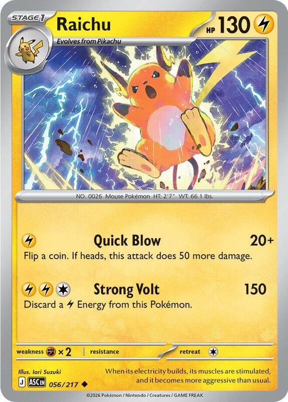 ASC Ascended Heroes - 056/217 - Raichu