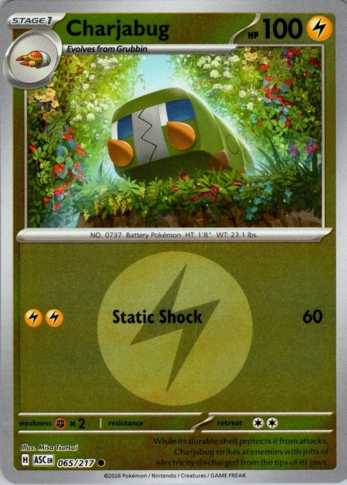ASC Ascended Heroes - 065/217 - Charjabug (Energy Reverse Holo)