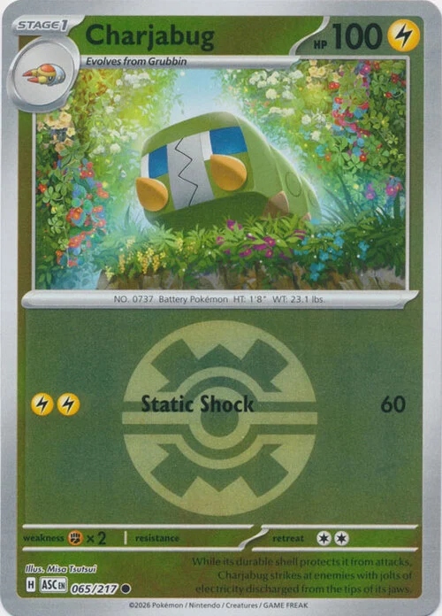 ASC Ascended Heroes - 065/217 - Charjabug (Quick Ball Reverse Holo)