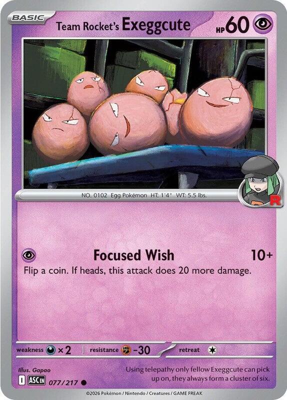 ASC Ascended Heroes - 077/217 - Team Rocket's Exeggcute