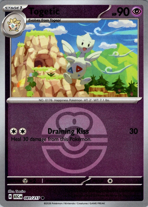 ASC Ascended Heroes - 081/217 - Togetic (Love Ball Reverse Holo)