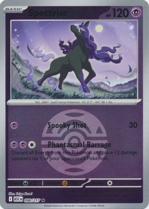 ASC Ascended Heroes - 098/217 - Spectrier (Dusk Ball Reverse Holo)
