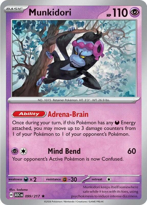 ASC Ascended Heroes - 099/217 - Munkidori (Holo)