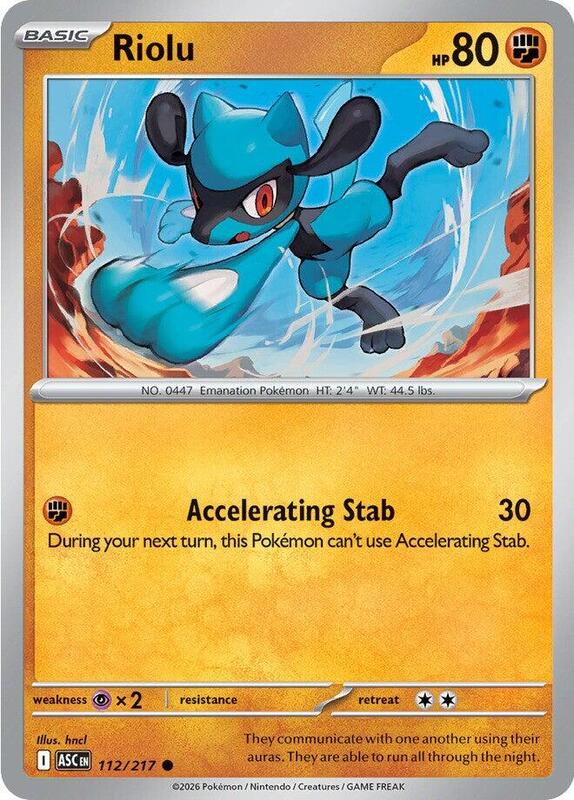 ASC Ascended Heroes - 112/217 - Riolu