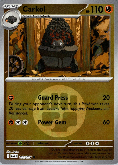 ASC Ascended Heroes - 119/217 - Carkol (Energy Reverse Holo)