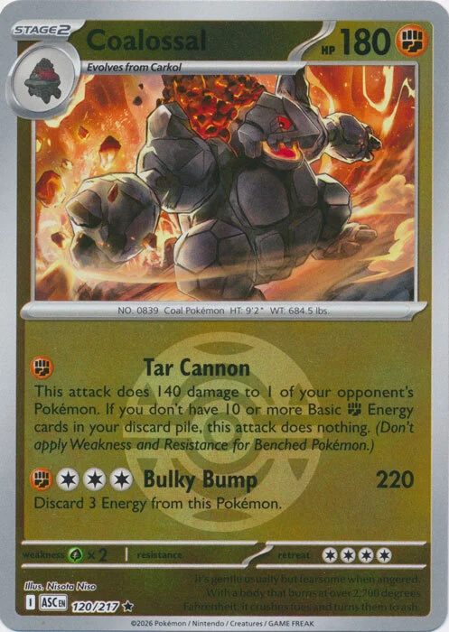 ASC Ascended Heroes - 120/217 - Coalossal (Dusk Ball Reverse Holo)