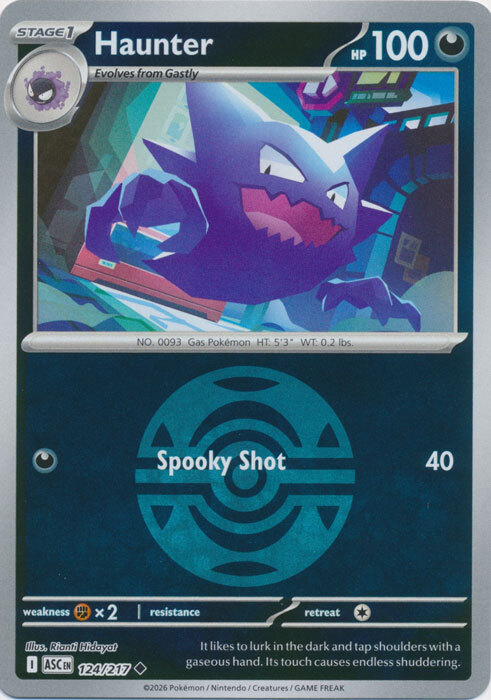 ASC Ascended Heroes - 124/217 - Haunter (Dusk Ball Reverse Holo)